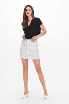 Springfield Short skirt with buttons white