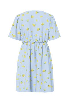 Pieces Bedrucktes Minikleid mit kurzen &Auml;rmeln