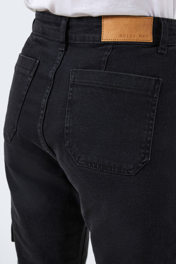 Springfield Jeans Straight cargo negro