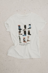 Springfield Camiseta "Botas de dança"