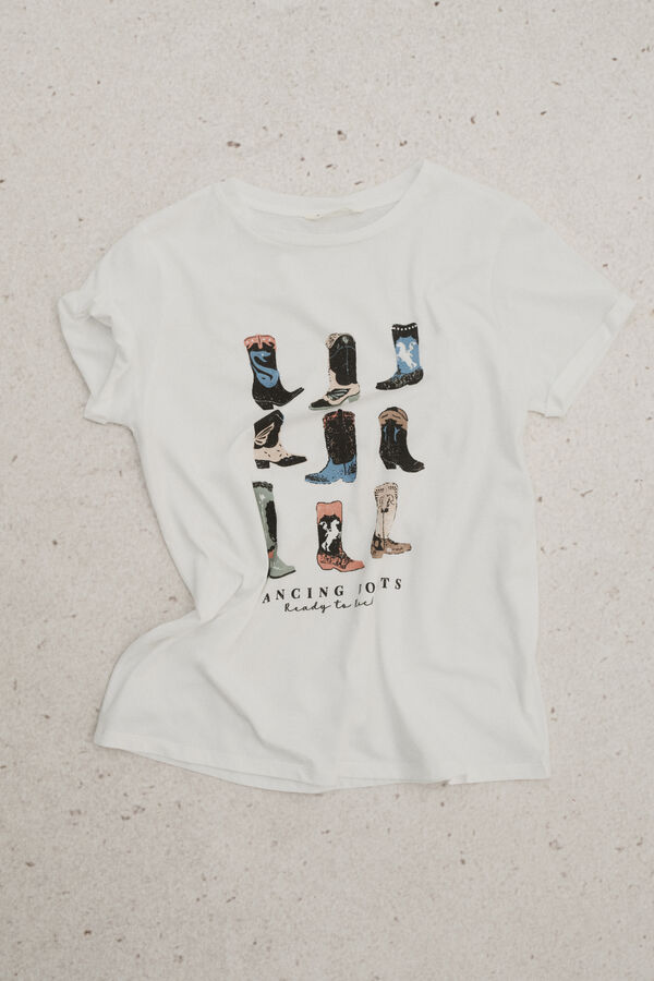 Springfield "Dancing boots" T-shirt nude