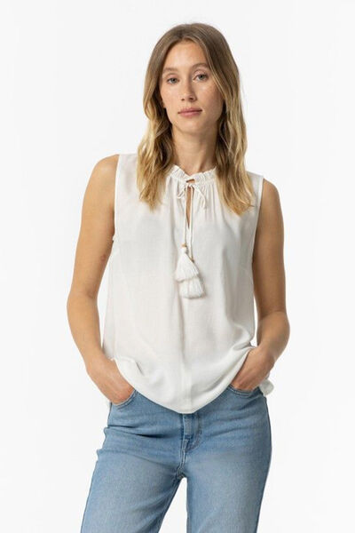 Springfield Top with Tie-Front white