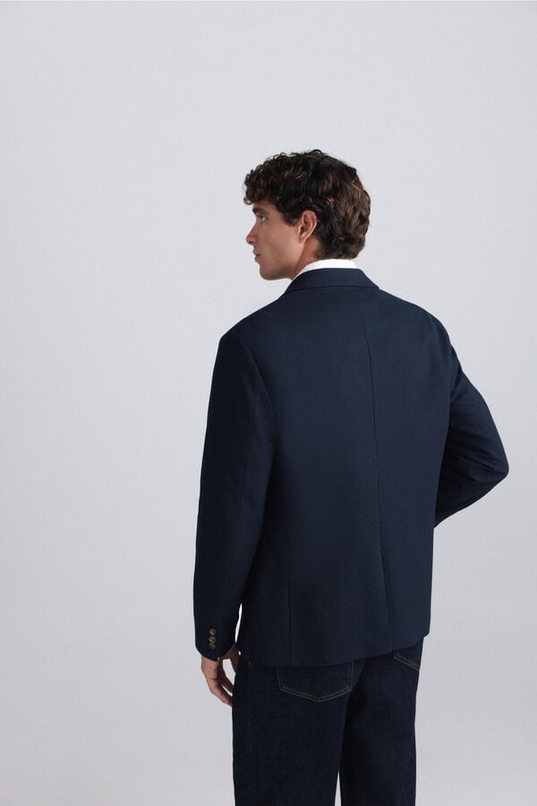 Springfield Houndstooth blazer blue