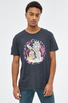 Springfield Rick and Morty T-shirt demi gris