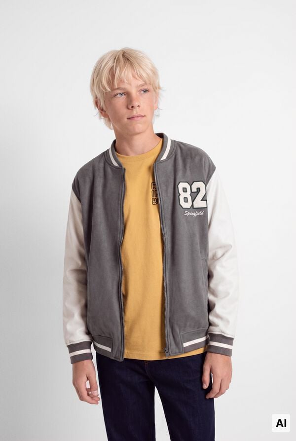 Springfield Kids Kids bomber jacket grey