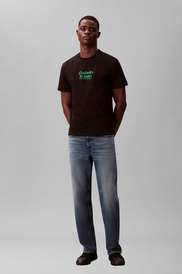 Calvin Klein T-shirt com estampado preto