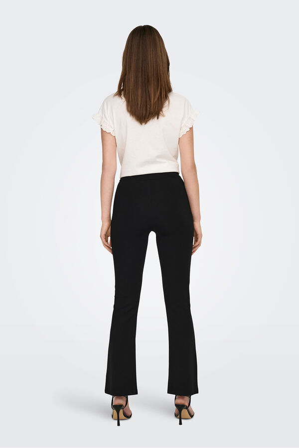 JDY Pantal&oacute;n campana ajustado negro