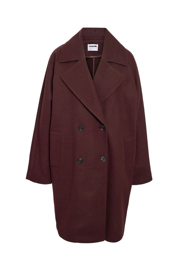 Noisy May Sobretudo de pano abotoado rosa