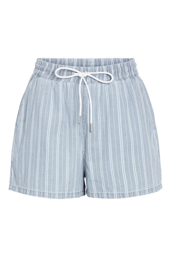 Noisy May Pantal&oacute;n corto con goma el&aacute;stica y estampado de rayas azul