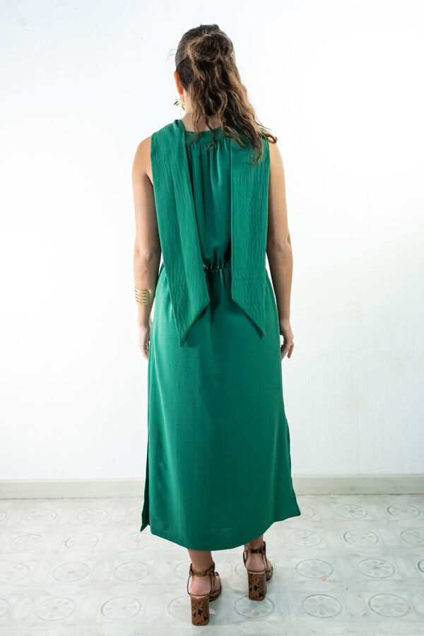Cul Sac Vestido midi recto verde