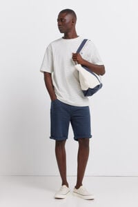 Springfield Washed 5-pocket slim fit Bermuda shorts