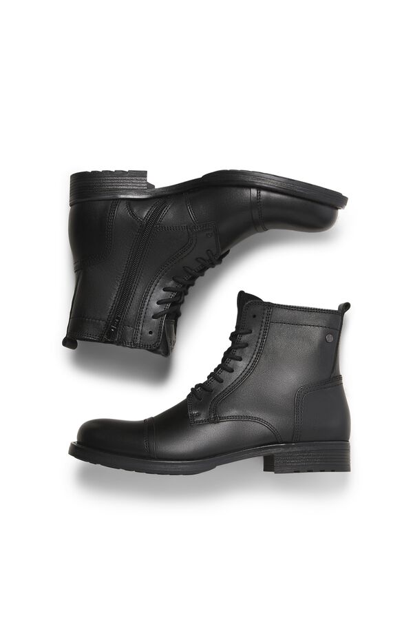 Jack & Jones Leather ankle boots black