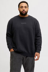 Jack & Jones PLUS Sweatshirt com capuz e logo preto