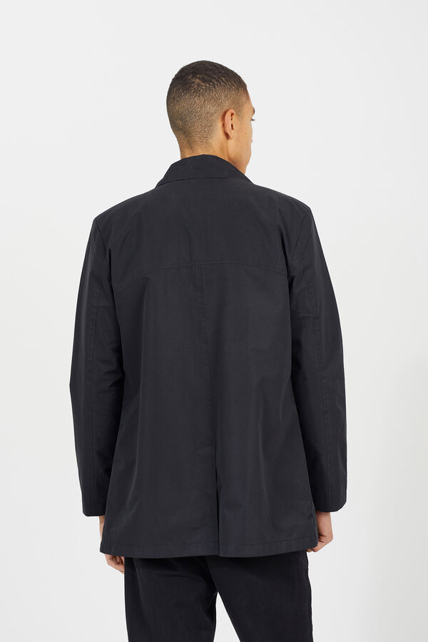 Brave Soul Jaqueta leve com bot&otilde;es preto