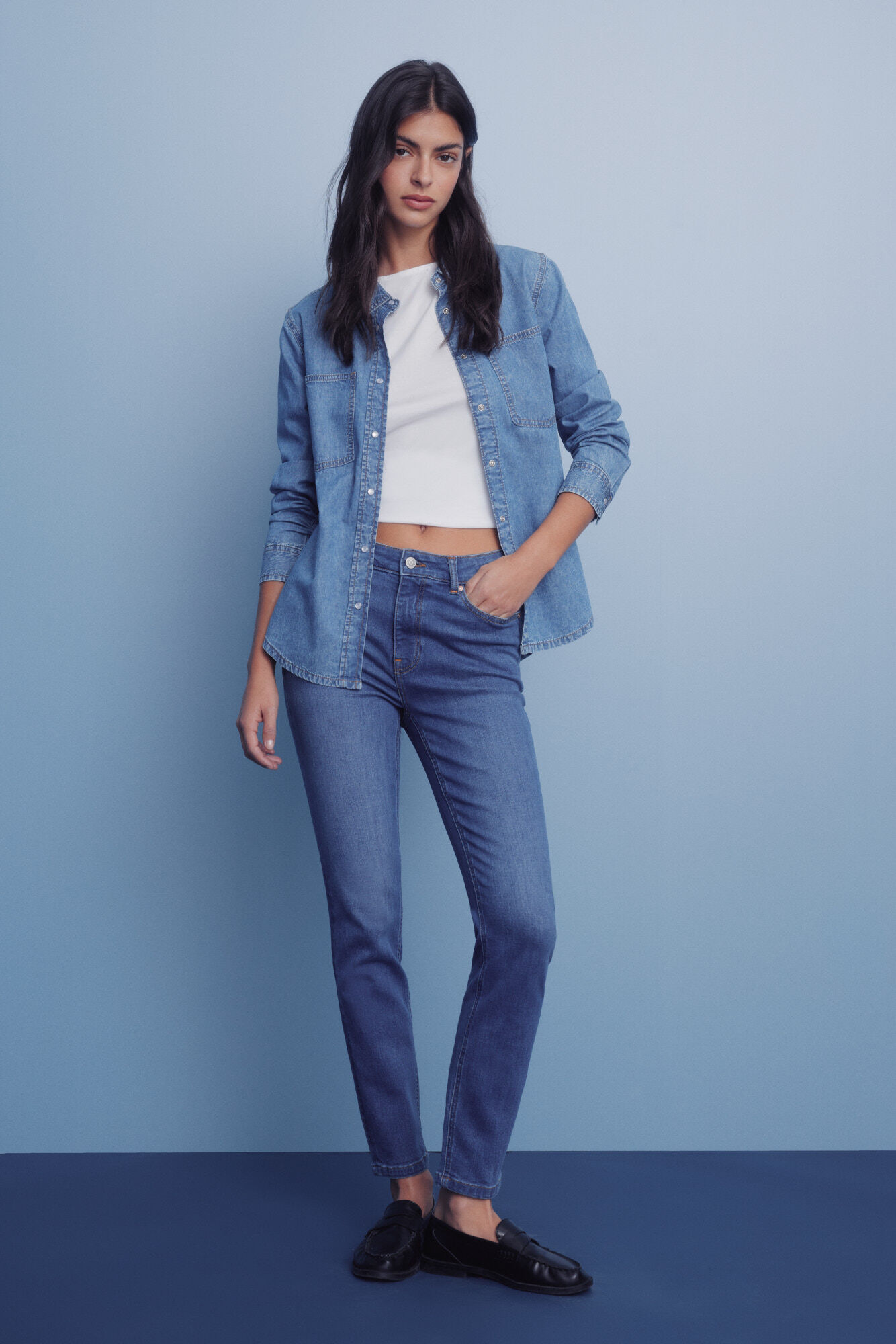 Springfield Slim cropped jeans