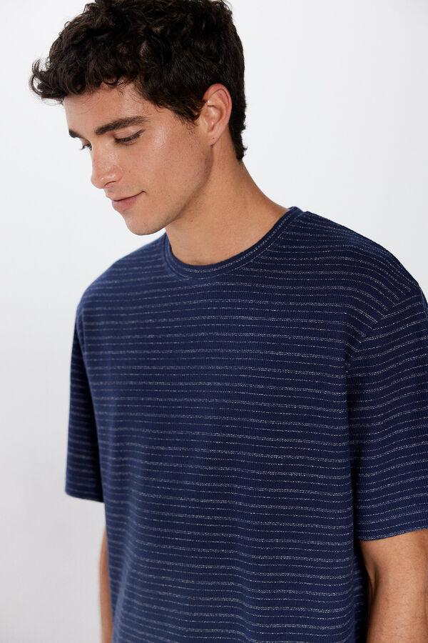 Springfield Rustic striped T-shirt blue
