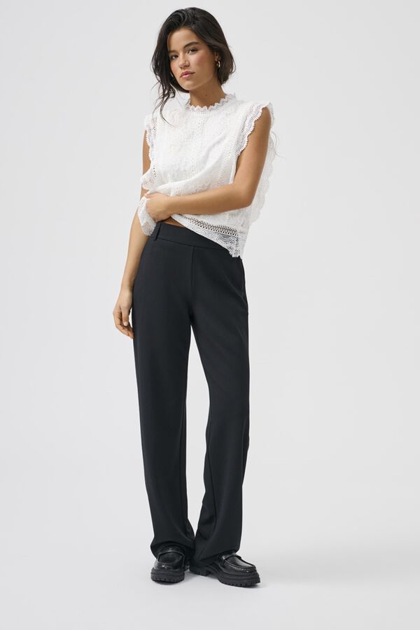 Only Wide Leg tailored trousers black
