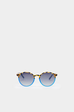 Springfield Gafas de sol ovalladas bicolores azul medio