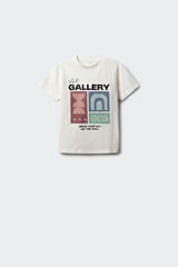 Springfield Kids Majica kratkih rukava sa printom za dečake Bež