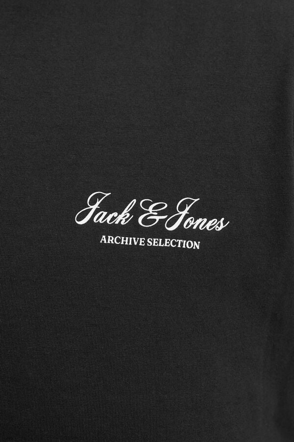 Jack & Jones PLUS T-shirt de manga curta com logo preto