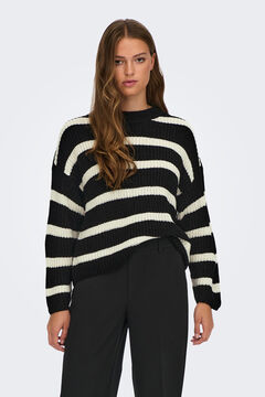Springfield Striped knit jumper black