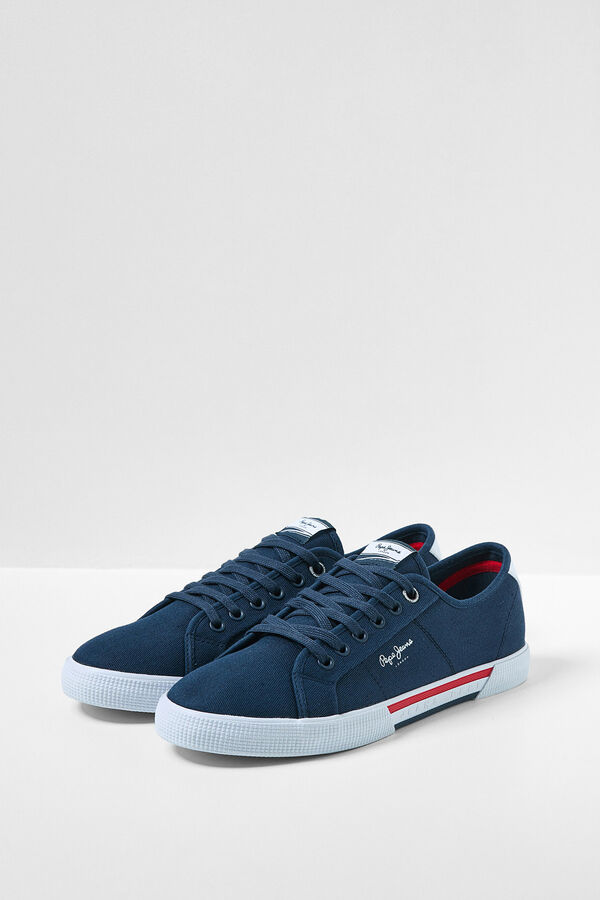 Springfield Essential cotton trainers navy