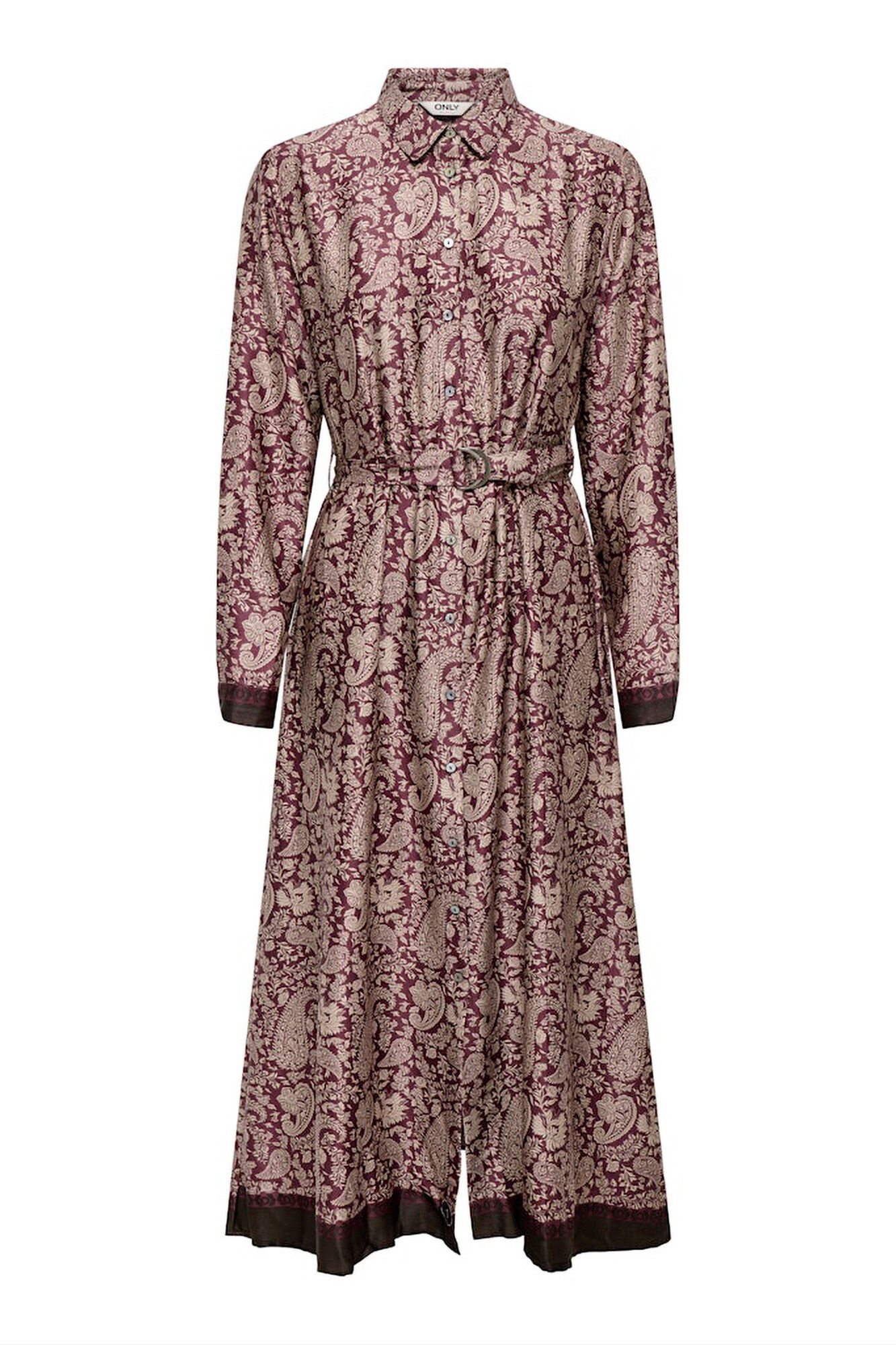 Only Vestido longo de cetim