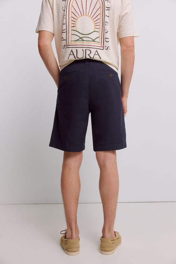 Springfield Lightweight relaxed fit Bermuda shorts blue