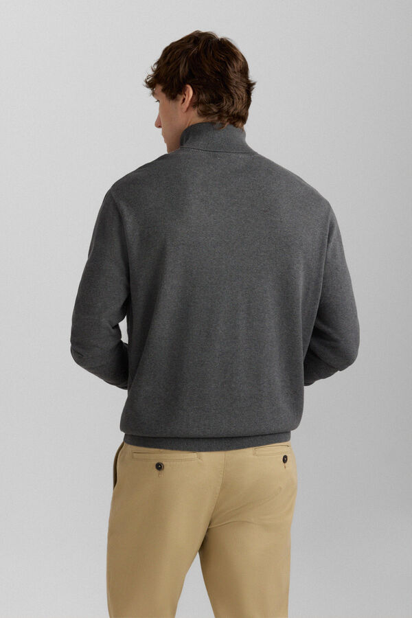 Springfield Funnel neck basic jumper grey