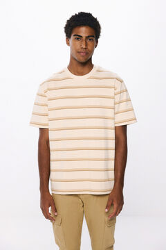 Springfield Striped T-shirt beige