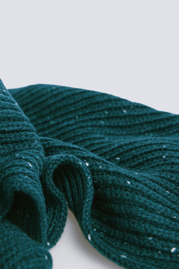 Springfield Bufanda canal&eacute; neps verde