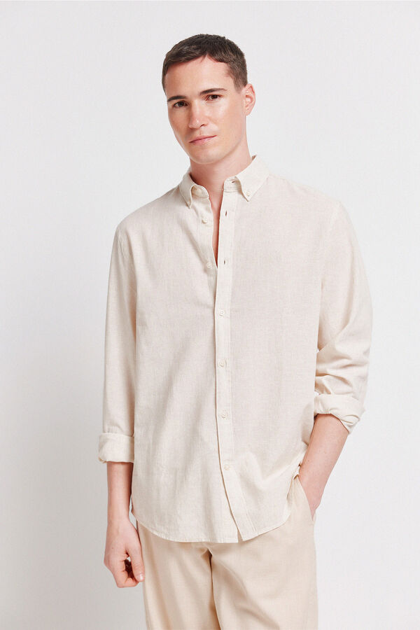 Springfield Chemise lin gris