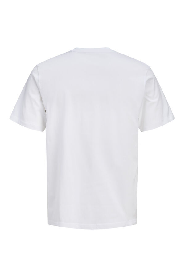 Jack & Jones Junior Camiseta b&aacute;sca logo blanco