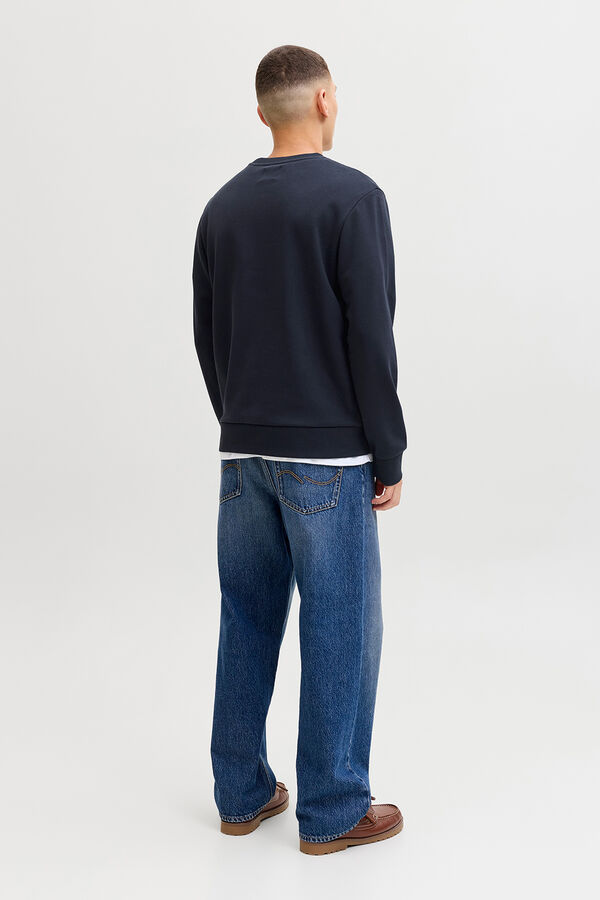 Jack & Jones Large logo sweatshirt bleu
