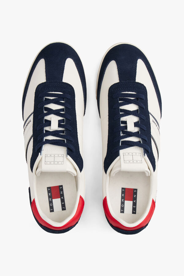 Tommy Jeans Zapatilla retro Tommy Jeans en azul, blanco y rojo azul