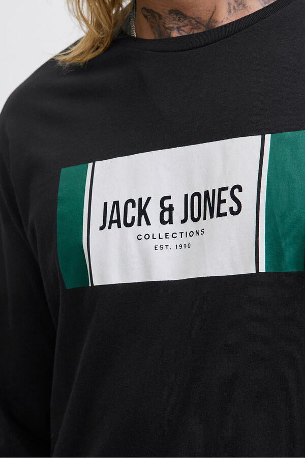 Jack & Jones Regular fit T-shirt  Crna