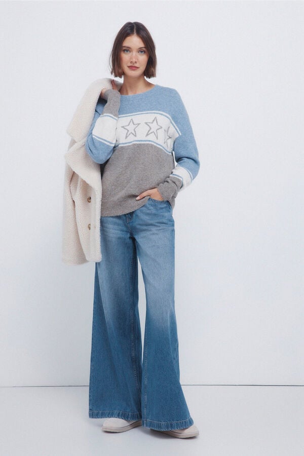 Springfield Jersey intarsia estrellas estampado