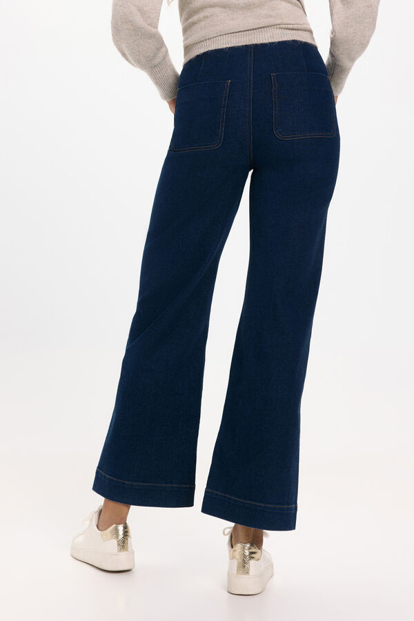 JDY Jeans mit hoher Zuglasche Blau