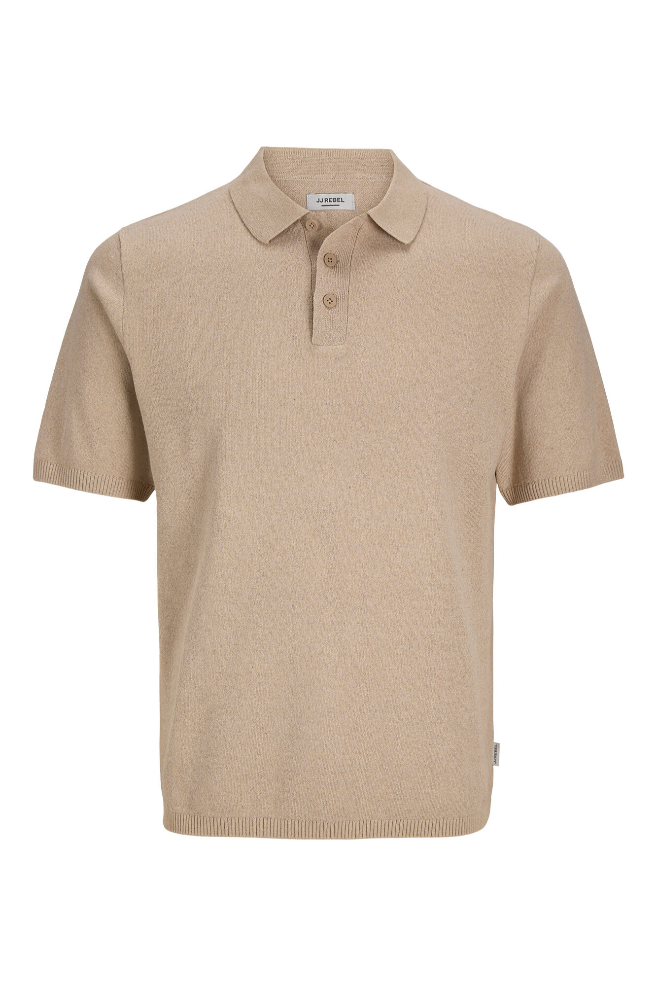 JJ REBEL Kurzarm-Strick-Poloshirt