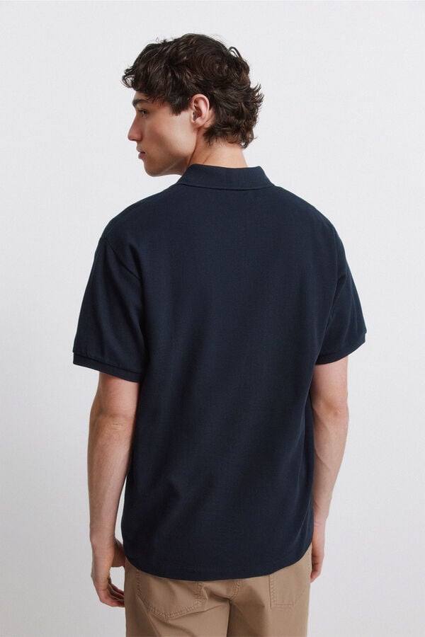 Springfield Regular fit polo shirt blue
