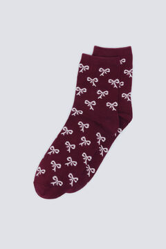 Springfield Meias compridas com la&ccedil;os estampado