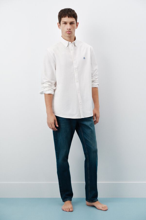 Springfield Overtinted slim fit jeans blue