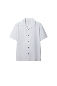 Springfield Camisa bowling de manga curta tipo linho