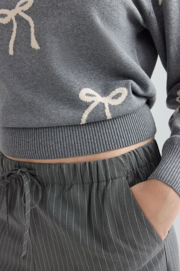 Springfield Bow jumper grey
