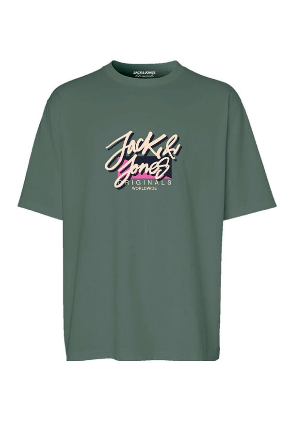 Springfield Camiseta estándar fit verde