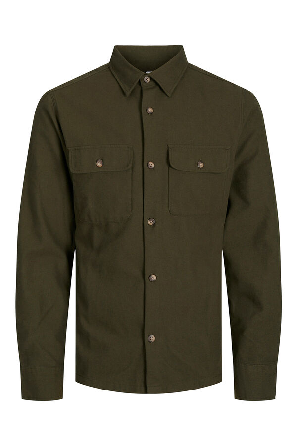 Jack & Jones Sobrecamisa slim fit verde