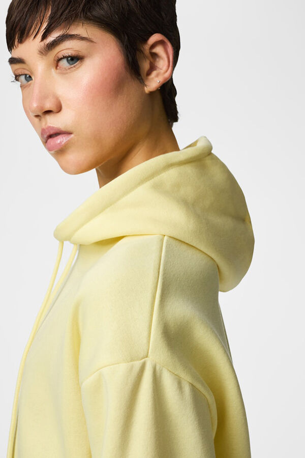 Pieces Basic hooded sweatshirt printed