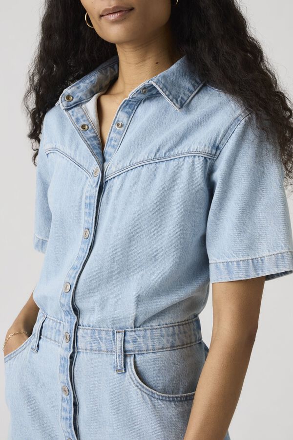 Levi's Vestido corto vaquero azul