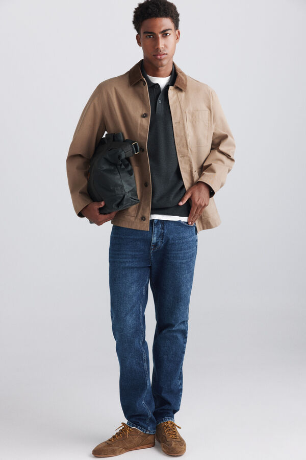 Springfield Cotton overshirt brown