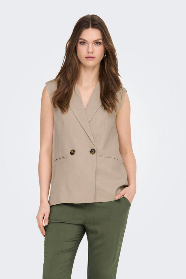 Only Pantal&oacute;n recto fluido kaki